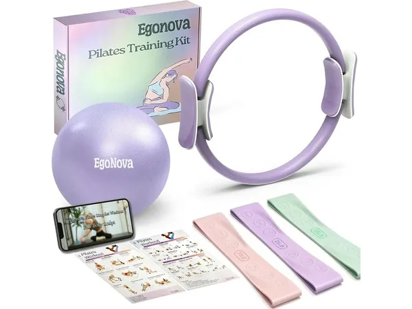 EgoNova ensemble Pilates anneau, mini-ballon et bandes de résistance